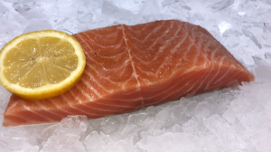 Naturally smoked salmon